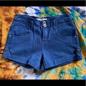 LOLA boutique blue high waisted shorts